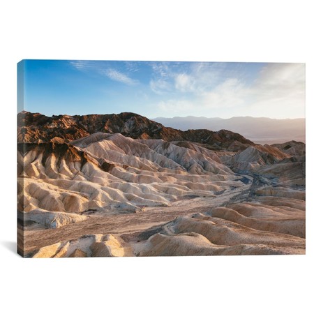 Zabriskie Point At Sunset, Death Valley National Park, California (18"W x 26"H x 0.75"D)