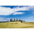 Beautiful Tuscan House, Val d`Orcia, Tuscany, Italy (18"W x 26"H x 0.75"D)