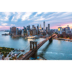 Brooklyn Bridge + Lower Manhattan Skyline // Matteo Colombo (26"W x 18"H x 0.75"D)