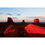 Red Sunset, Monument Valley, Navajo Nation, Arizona (18"W x 26"H x 0.75"D)