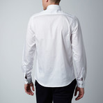Contrast Cuff Dress Shirt // White (XS)