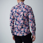 Bouquet Dress Shirt // Navy (XL)