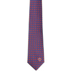 Ares Square Silk Tie // Blue + Red