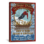 Vintage Ski Shop Series: White Pass, Washington (18"W x 26"H x 0.75"D)