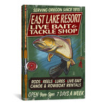 Vintage Tackle Shop Series: East Lake Resort, Oregon (18"W x 26"H x 0.75"D)