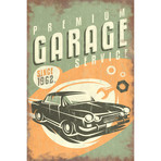 Premium Garage Service Sign (18"W x 26"H x 0.75"D)