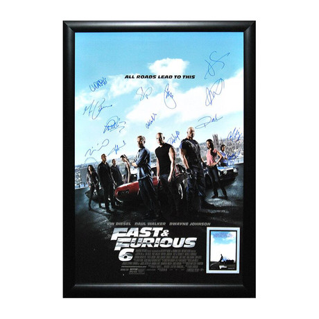 Fast & Furious 6 Signed Movie Poster