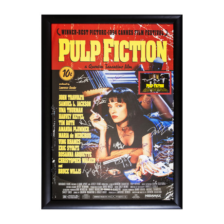 Pulp Fiction Signed Movie Poster