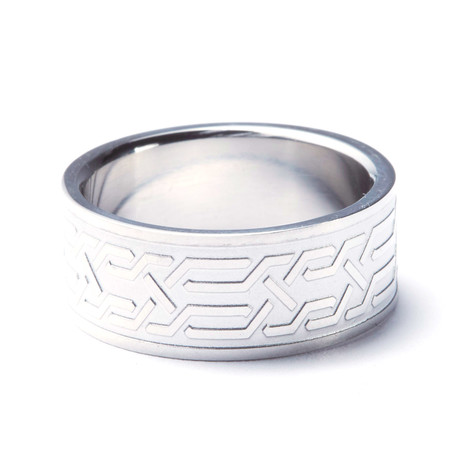 Stainless Steel Pathway Ring (Size: 8)