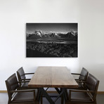 Mt. Moran and Jackson Lake from Signal Hill by Ansel Adams (12"H x  18"W x  1.5"D)