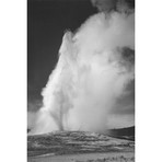 Old Faithful Geyser, Yellowstone National Park by Ansel Adams (18"H x  12"W x  1.5"D)