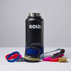 Insulated Water Bottle + Colored Sleeve Set (24oz)
