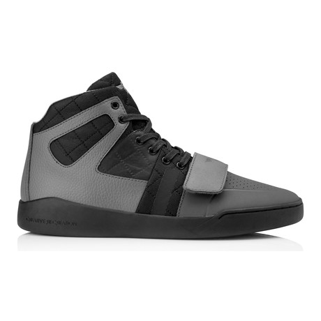 Manzo High-Top Sneaker // Grey + Smoke + Charcoal (US: 7)