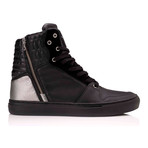Adonis High-Top Sneaker // Black + Silver (US: 8.5)