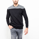 Embossed Night Sweater // Black (XL)