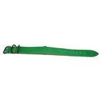 DaLuca NATO Watch Strap // Kelly Green Latigo + PVD Buckle (20mm)