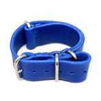 DaLuca NATO Watch Strap // Blue Glace Latigo + Matte Buckle (20mm)