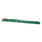 DaLuca Ballistic Nylon NATO Watch Strap // Green + Matte Buckle (18mm)