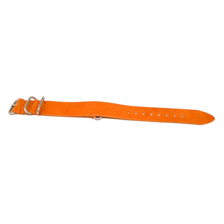 DaLuca NATO Watch Strap // Bold Orange Essex + Matte Buckle (20mm)