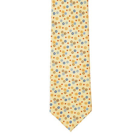 Silk Tie // Yellow Spring Floral