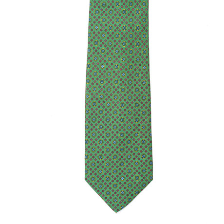 Silk Tie // Green Print