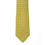 E. Marinelli // Geometric Paisley Tie// Green