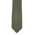 E. Marinelli // Geometric Floral Tie // Green