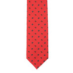 Silk Tie // Red Mushrooms