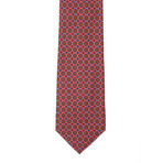 Silk Tie // Pink + Blue Print