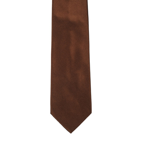 Silk Tie // Brown