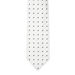 Silk Tie // White Check