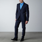 Pierre Balmain // Two Piece Suit // Blue Micro Stripe (Euro: 46)