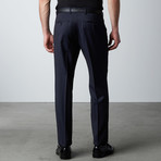 Pierre Balmain // Two Piece Suit // Textured Blue Black (Euro: 46)