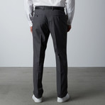Pierre Balmain // Two Piece Suit // Medium Grey + White Stripe (Euro: 54)