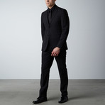 Pierre Balmain // Two Piece Suit // Textured Black (Euro: 48)