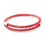 Vintage Guitar String Bracelet // Red