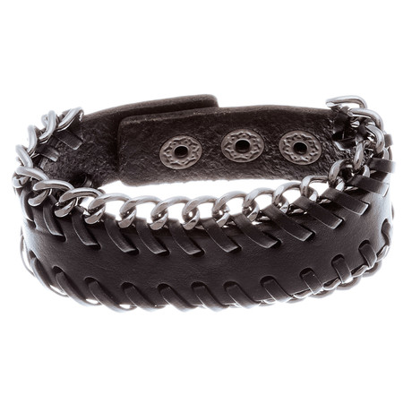 Nirvana Leather Strap Bracelet