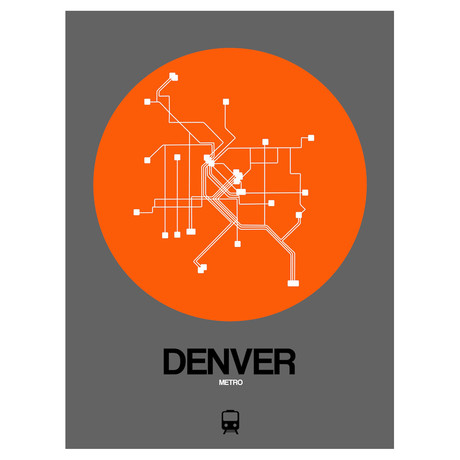Denver Subway Map (Orange)