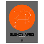Buenos Aires Subway Map (Orange)