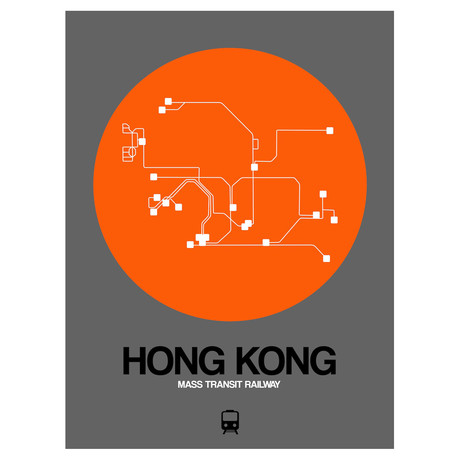 Hong Kong Subway Map (Orange)