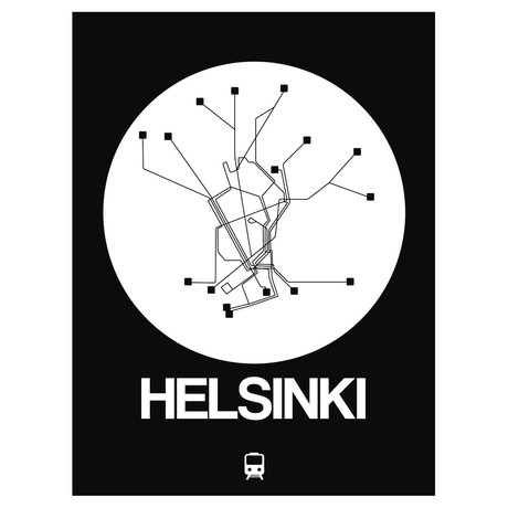 Helsinki Subway Map (Orange)