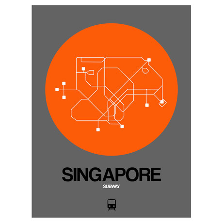 Singapore Subway Map (Orange)