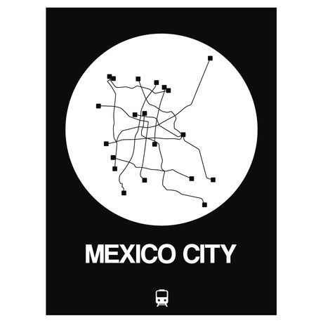 Mexico City Subway Map (Orange)