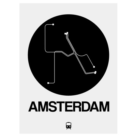 Amsterdam Subway Map (Orange)