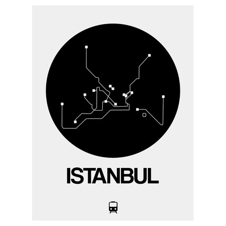 Istanbul Subway Map (Orange)
