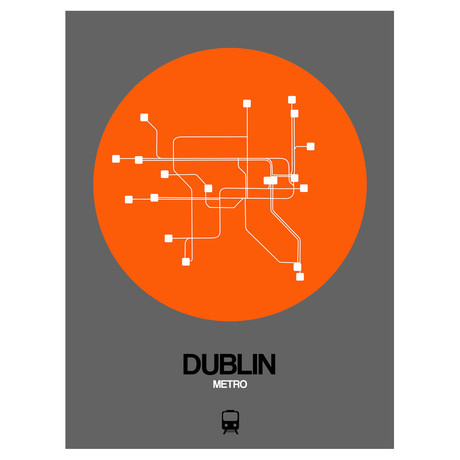 Dublin Subway Map (Orange)