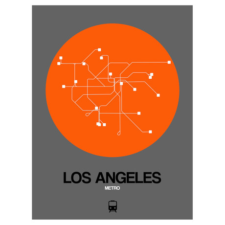 Los Angeles Subway Map (Orange)