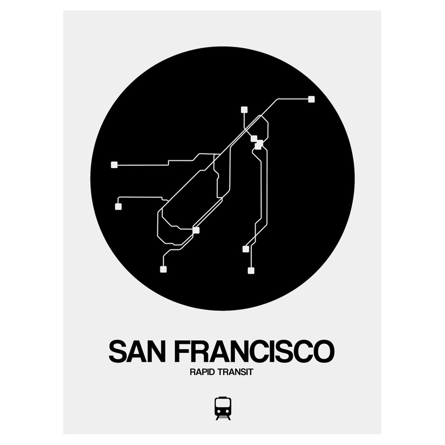 San Francisco Subway Map (Orange) - Subway City Maps - Touch of Modern