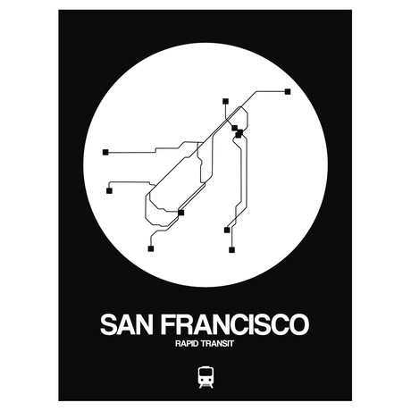 San Francisco Subway Map (Orange)
