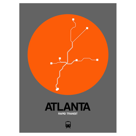 Atlanta Subway Map (Orange)